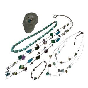 Vintage WhimsyGoth Jewelry W/ Skull Candle Holder